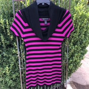 INC. Turtleneck short sleeves Black/Purple SP